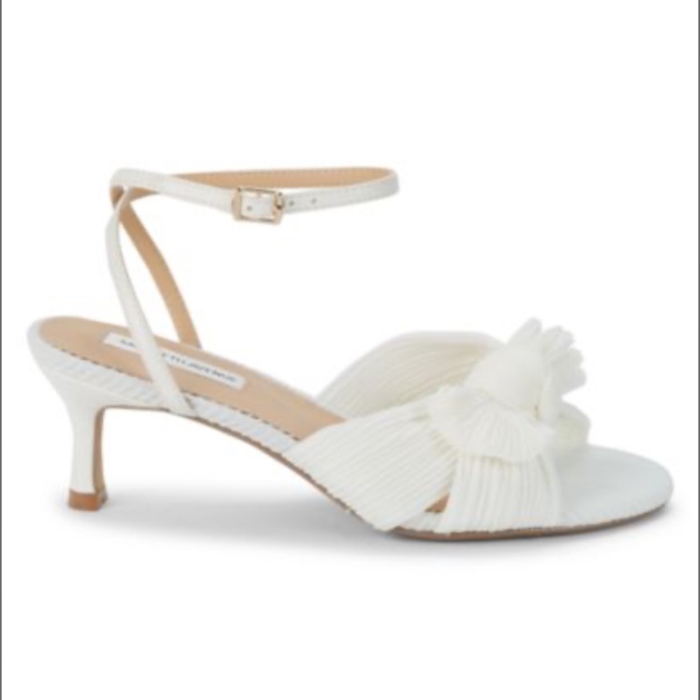 SAKS FIFTH AVENUE Sammy Pleated Kitten Heel Sandals
